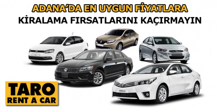 adana havalimanı oto kiralama